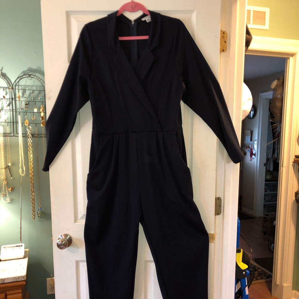 Navy blue jumpsuit
